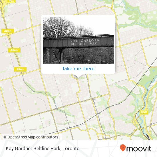 Kay Gardner Beltline Park map