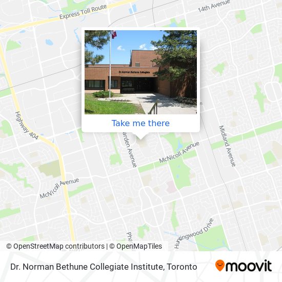 Dr. Norman Bethune Collegiate Institute map