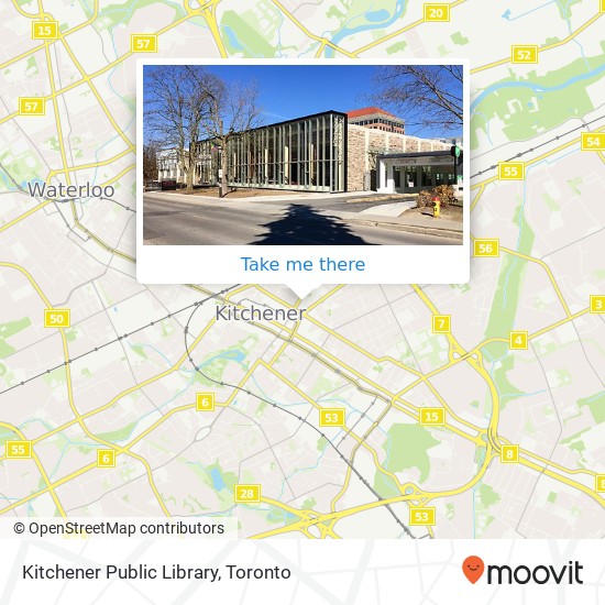 Kitchener Public Library map