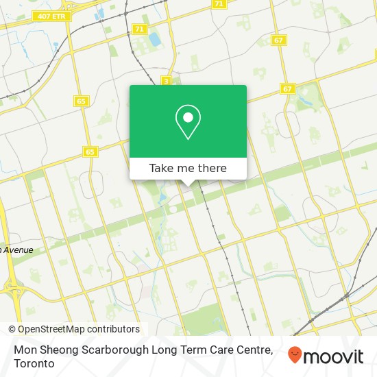 Mon Sheong Scarborough Long Term Care Centre map