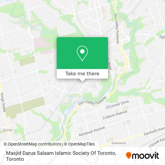 Masjid Darus Salaam Islamic Society Of Toronto map
