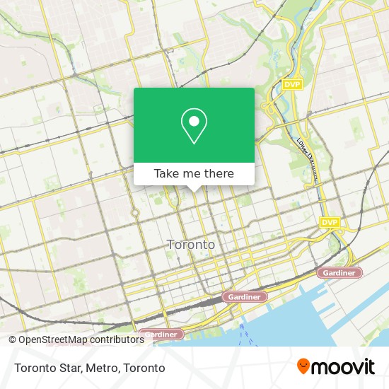 Toronto Star, Metro map