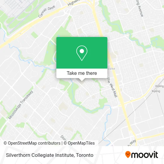 Silverthorn Collegiate Institute map