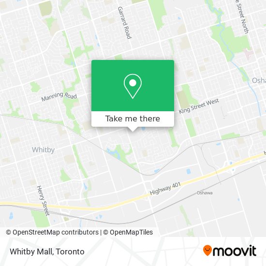 Whitby Mall map