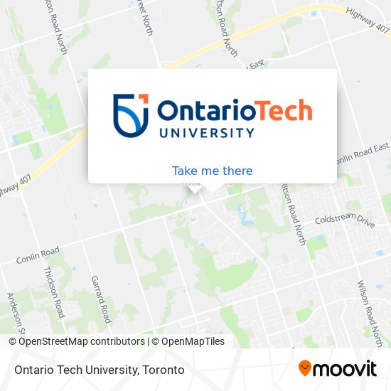 Ontario Tech University map