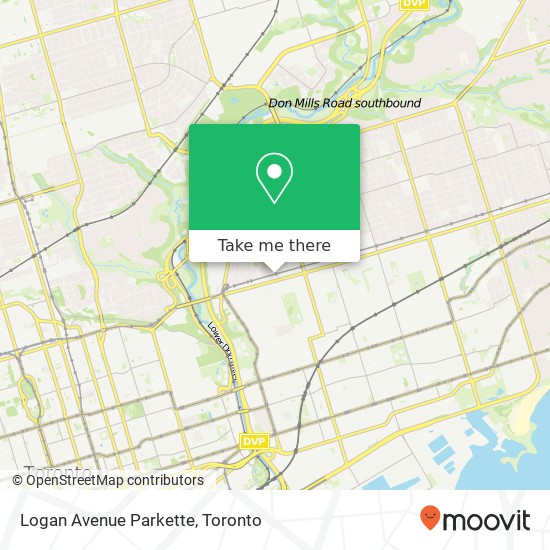 Logan Avenue Parkette map