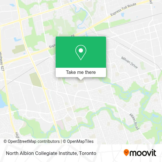 North Albion Collegiate Institute map