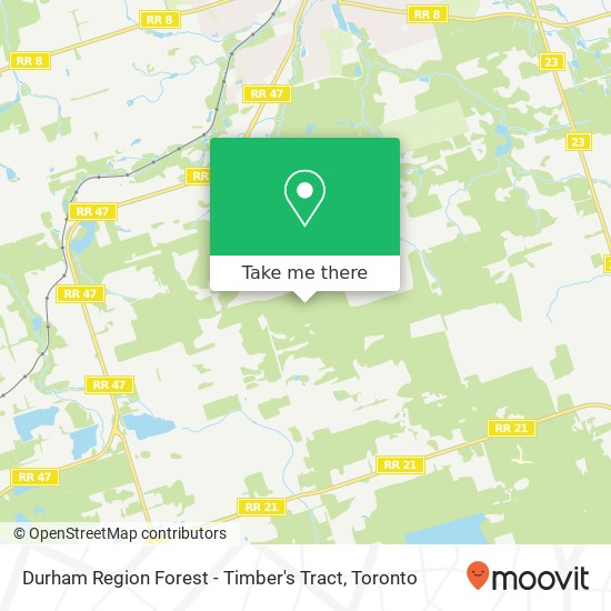 Durham Region Forest - Timber's Tract plan