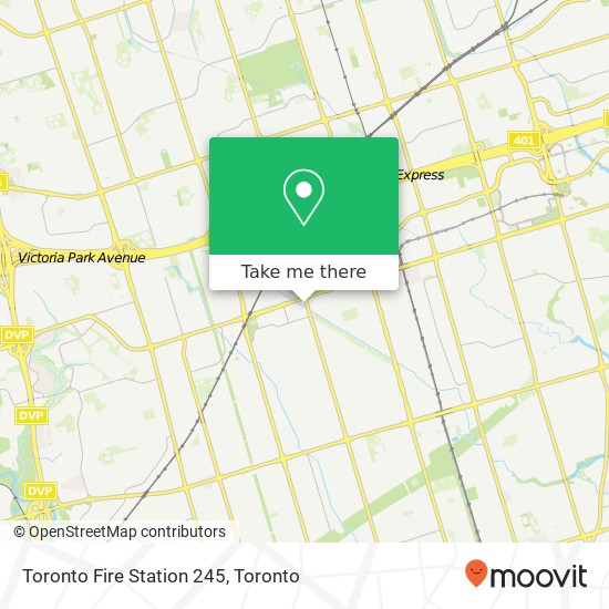 Toronto Fire Station 245 map