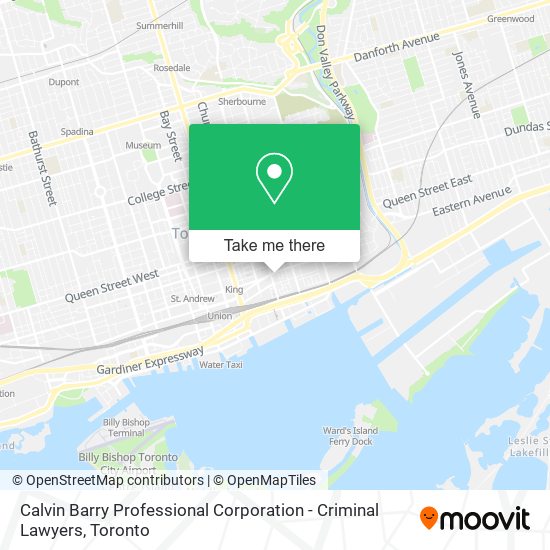 Calvin Barry Professional Corporation - Criminal Lawyers map