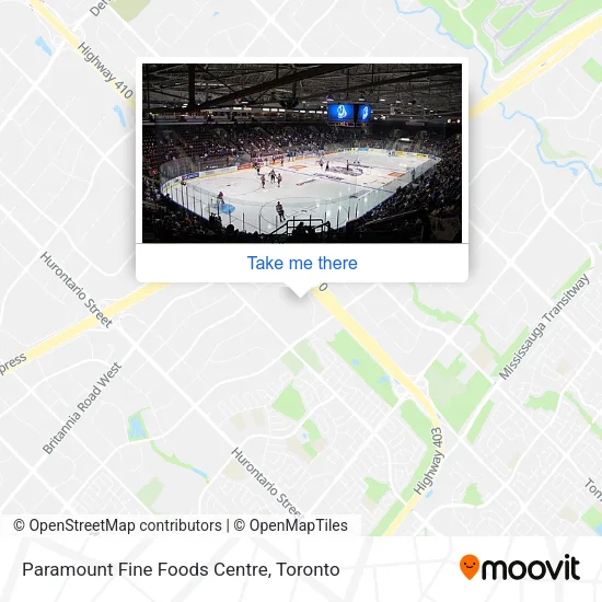 Paramount Fine Foods Centre map