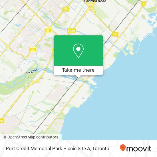 Port Credit Memorial Park Picnic Site A map