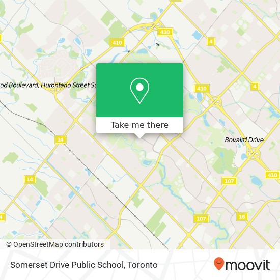 Somerset Drive Public School map