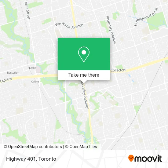 Highway 401 map