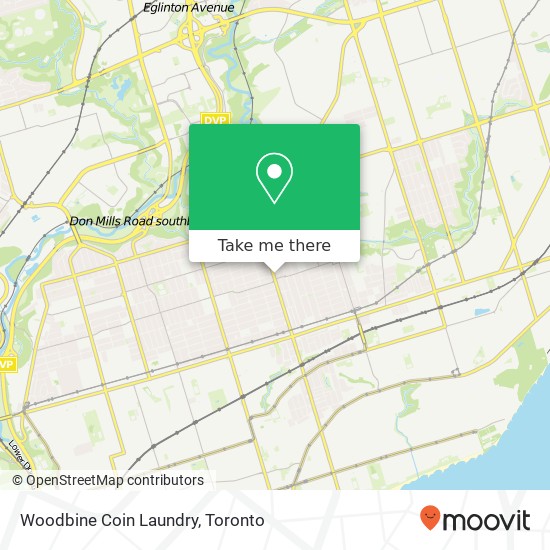 Woodbine Coin Laundry map