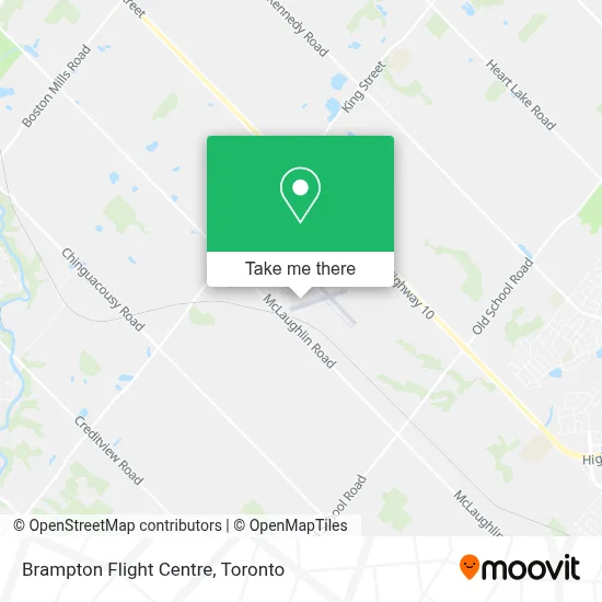 Brampton Flight Centre map