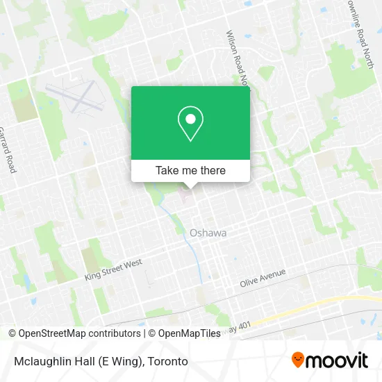 Mclaughlin Hall (E Wing) map