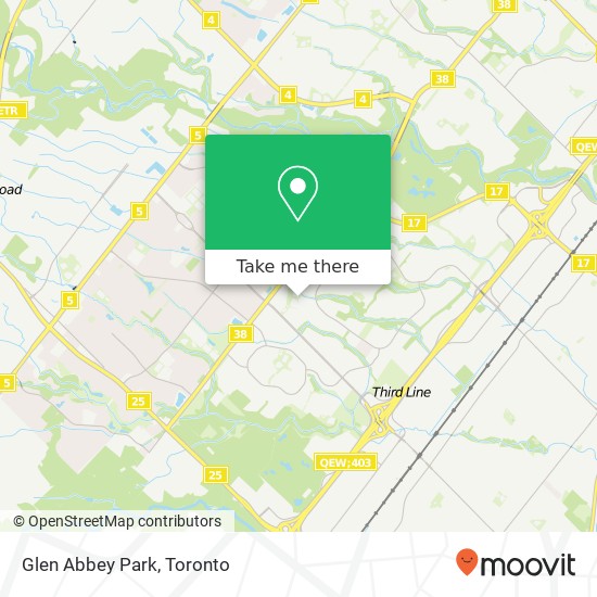 Glen Abbey Park map