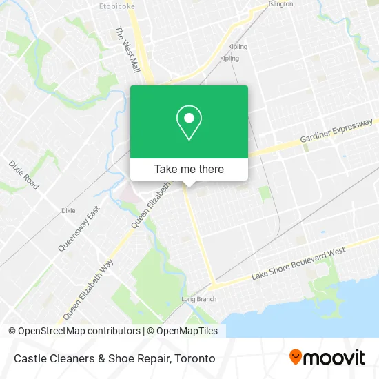 Castle Cleaners & Shoe Repair map