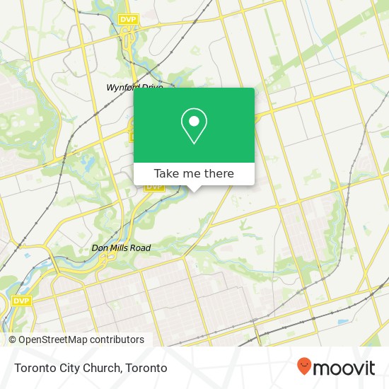Toronto City Church map