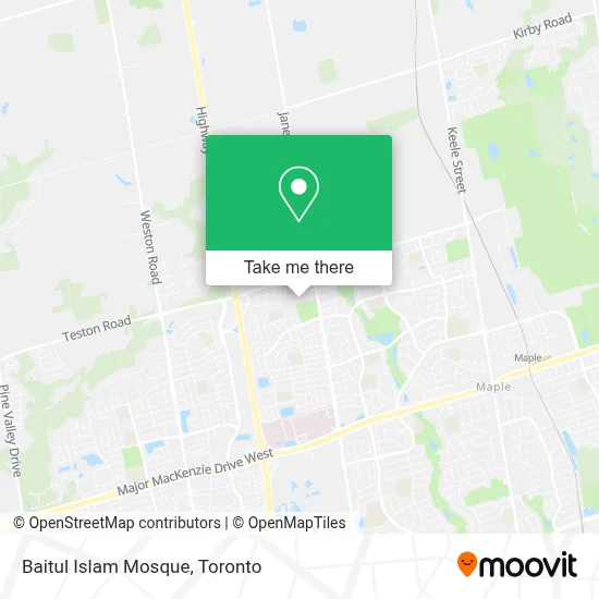 Baitul Islam Mosque map
