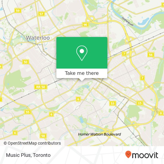 Music Plus map