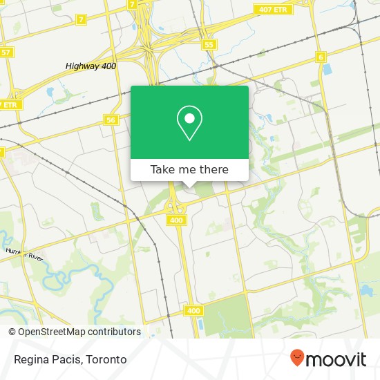 Regina Pacis map