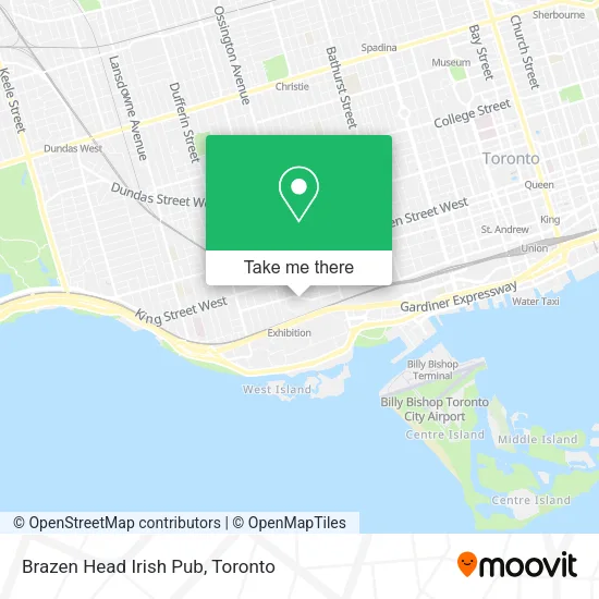 Brazen Head Irish Pub map