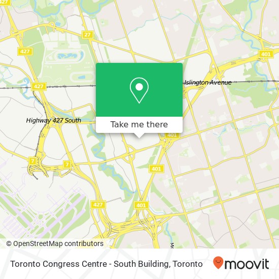 Toronto Congress Centre - South Building map