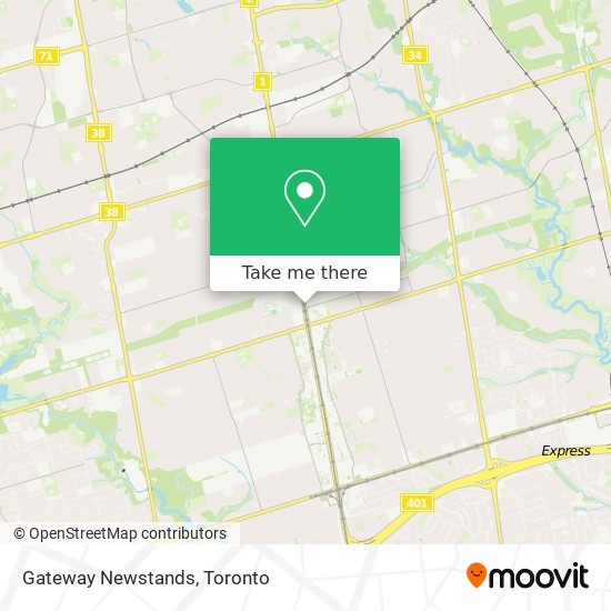 Gateway Newstands map