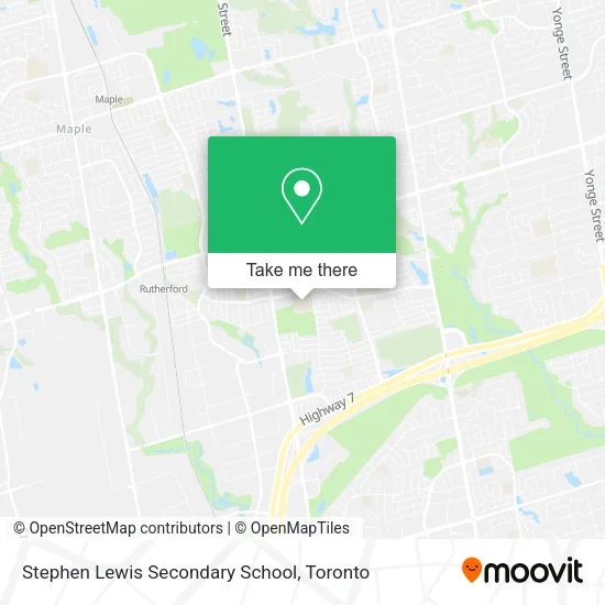 Stephen Lewis Secondary School plan