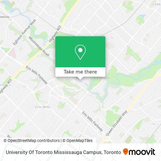 University Of Toronto Mississauga Campus map