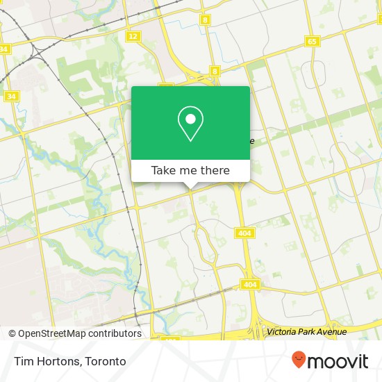 Tim Hortons map