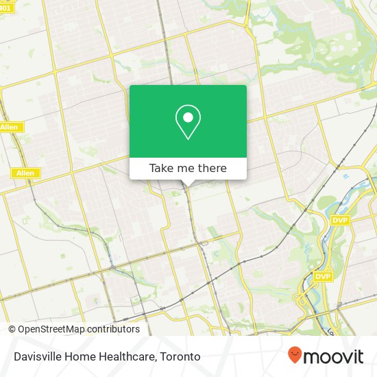 Davisville Home Healthcare map