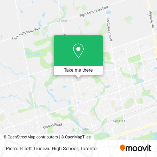 Pierre Elliott Trudeau High School map