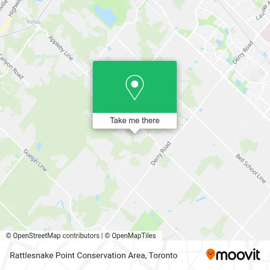 Rattlesnake Point Conservation Area map