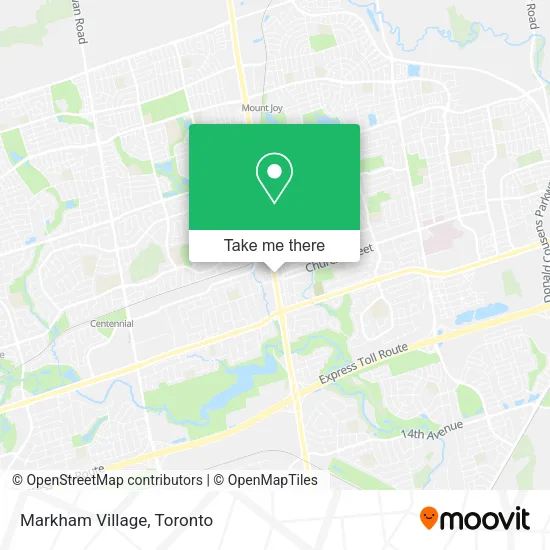 Markham Village map