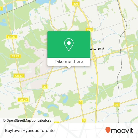 Baytown Hyundai map