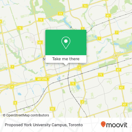 Proposed York University Campus map