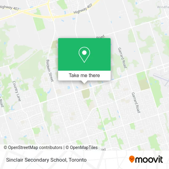 Sinclair Secondary School map