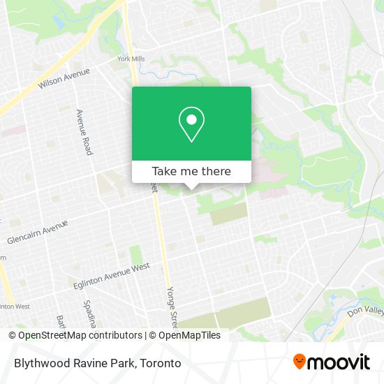 Blythwood Ravine Park map