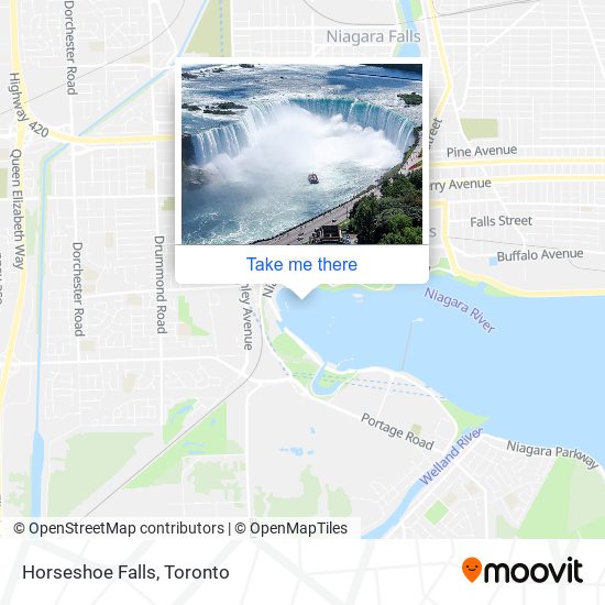 Horseshoe Falls map