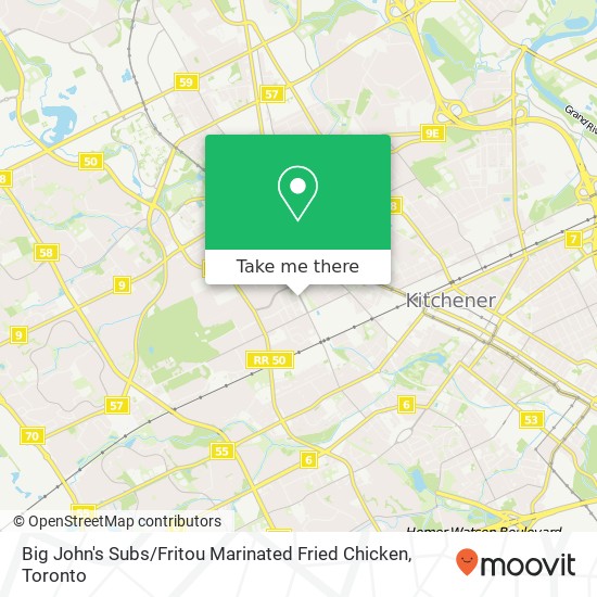 Big John's Subs / Fritou Marinated Fried Chicken map
