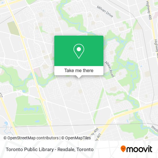 Toronto Public Library - Rexdale map