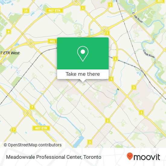 Meadowvale Professional Center map