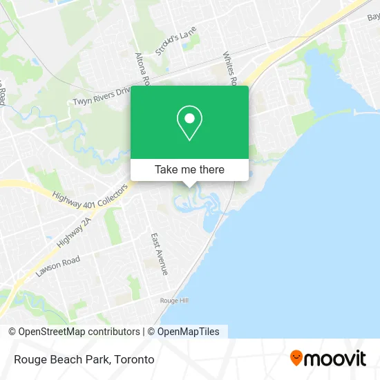 Rouge Beach Park map
