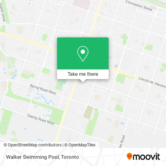 Walker Swimming Pool map