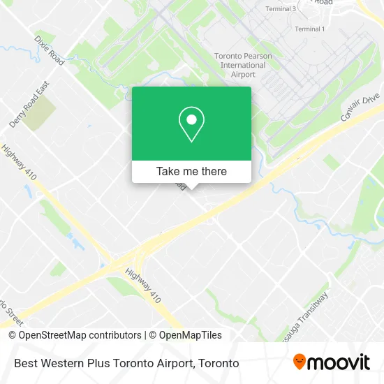 Best Western Plus Toronto Airport plan