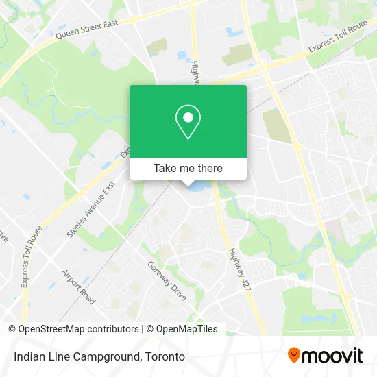 Indian Line Campground map