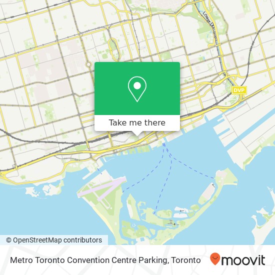 Metro Toronto Convention Centre Parking map